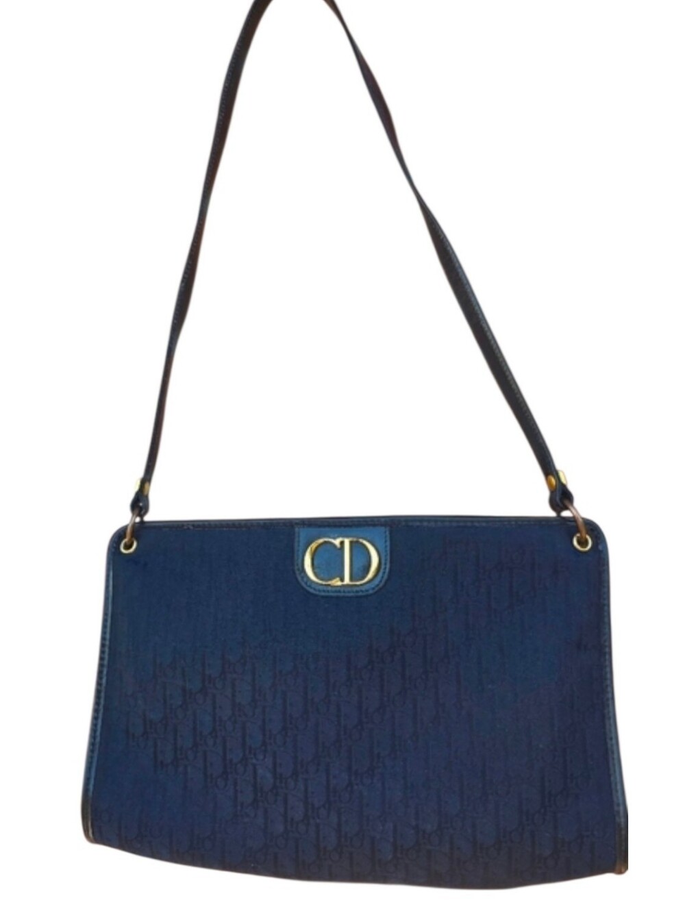 Christian Dior Navy Blue Shoulder Bag - Authentic